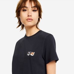 MAISON KITSUNÉ | Stitched Fox Head Tee